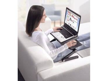 коврик для ноутбука: Стол-Трансформер с активным охлаждением для ноутбука +бесплатная — 1