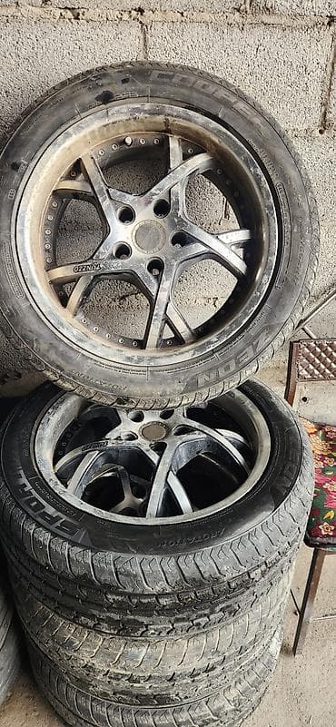 Колеса в сборе 215 / 55 / R 17, Лето, Б/у, Комплект, Легковые, Литые, отверстий - 4