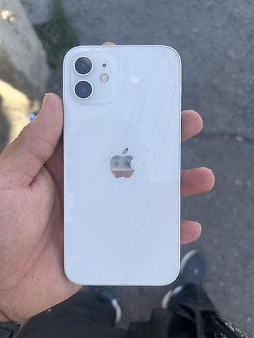 IPhone 12, Б/у, 128 ГБ, Белый, 75 %
