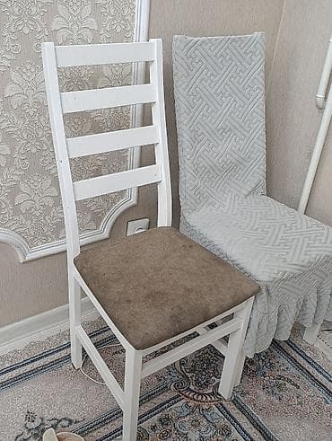 стулья для кормления: Стул для кухни, Б/у, Дерево, цвет - Белый — 1