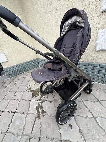 Детский мир: Коляска, Другой бренд, цвет - Голубой, Б/у, Самовывоз — 6
