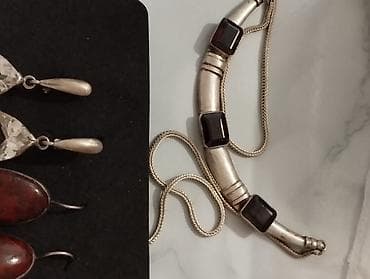 Серебряные колье, Проба 925, Женские, Б/у, Аметист — 5