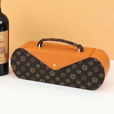 чехол на палас: Подарочный кейс для вина 2 вида: Бежевый / Коричневый • Кейс(с — 5