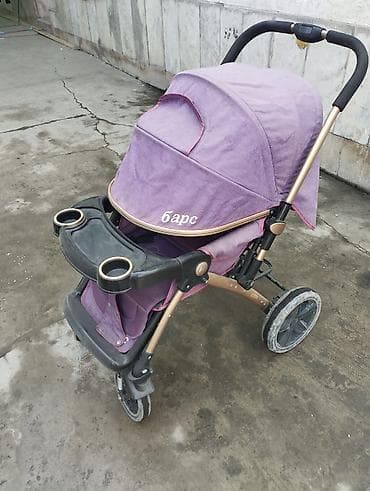 Коляска, цвет - Фиолетовый, Б/у at lalafo.kg Коляска, цвет - Фиолетовый, Б/у
