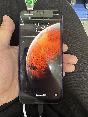 Redmi, Redmi 9A, Б/у, 32 ГБ, цвет - Синий, 1 SIM, 2 SIM, eSIM
