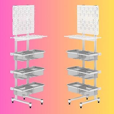 витринный полка: Стеллаж Дисплей торговый напольный, Дисплей перфорированный с — 3