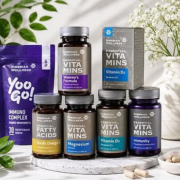Мед. товарлар: Набор витаминов и БАДов Siberian Wellness / Vita Mama для детей и — 5