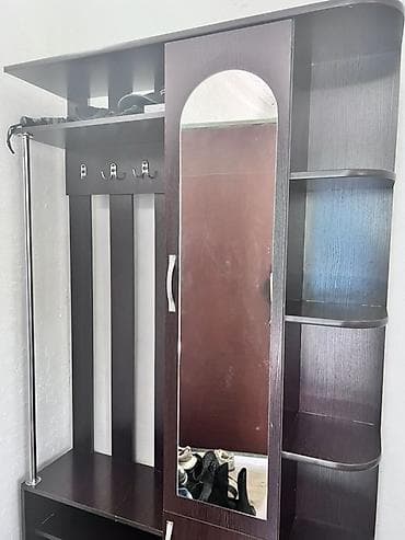 Гарнитур для прихожей, Зеркало, ДСП, цвет - Коричневый