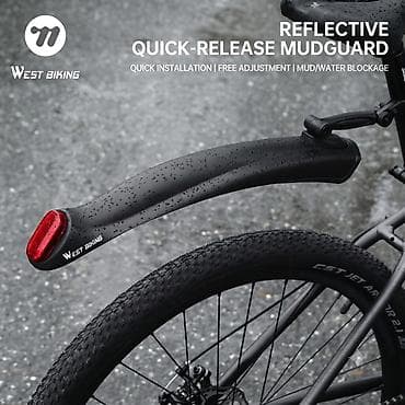 велики: WEST BIKING Комплект Перед и Зад. с отражателем велосипедные крылья — 3