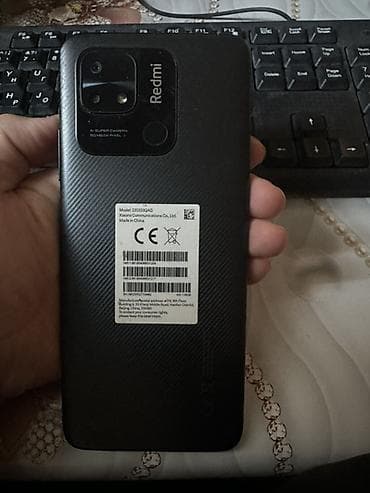 Уюлдук телефондор жана аксессуарлар: Redmi, Redmi 10C, Колдонулган, 128 ГБ, түсү - Кара, 2 SIM — 2