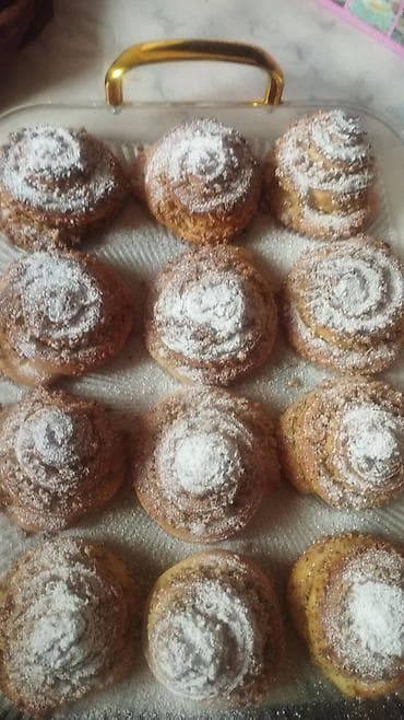 кейк попсы: Домашняя выпечка на заказ - Сочни/пирожки с сахарной пудрой: нежное — 3