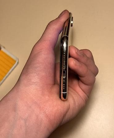 e96a hoco: IPhone Xs, Б/у, 256 ГБ, Серебристый, Защитное стекло, Кабель, Коробка, 100 % — 5