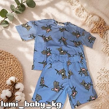 Жаш балдар үчүн үстүлөр жана көйнөктөр: Комплект, түсү - Көгүлтүр — 1
