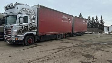 Тягач, Scania, Тентованный