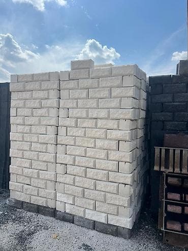 кирпич скупка: Пескоблок Рваный, Заборный, 150x400x200, Бесплатная доставка — 7