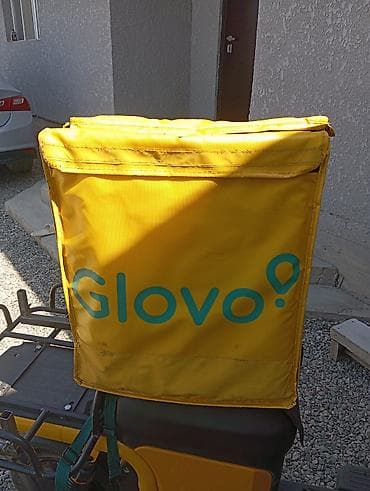 Сумки: Терморюкзак курьера Glovo - Цвет: ярко‑жёлтый с логотипами Glovo. - — 3