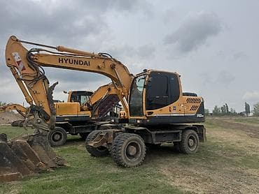 Экскаватор, Hyundai, Колесный