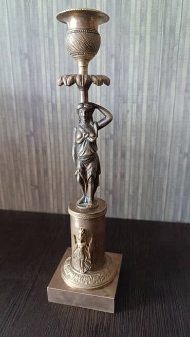 Винтажный бронзовый подсвечник из Германии