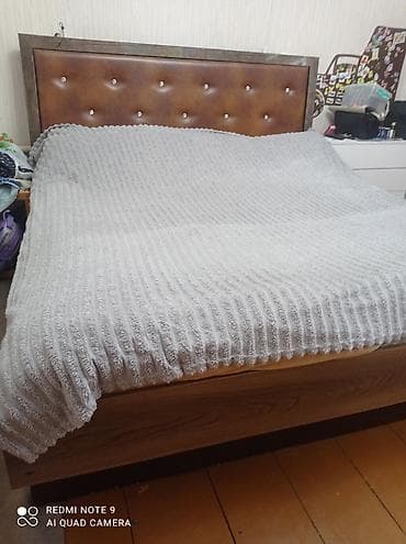 Мебельные гарнитуры: Срочно!!!! Продам кровать 190/200 и шкаф за всё 12000! Самовывоз с — 2