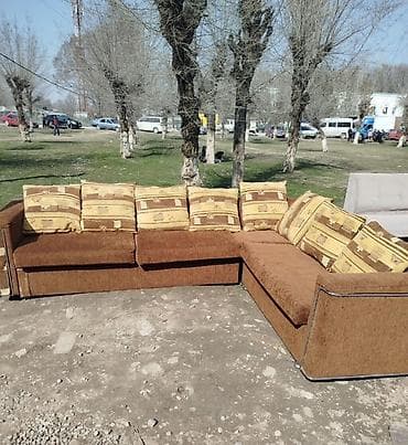 Диваны: Угловой диван, C подушками — 3