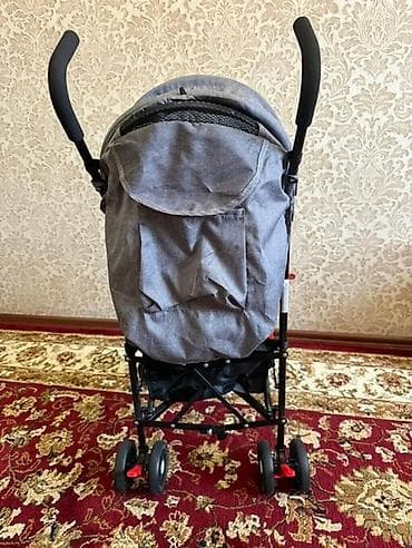 Коляски: Коляска, Другой бренд, цвет - Серебристый, Б/у, Самовывоз — 2