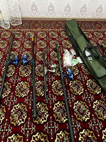 охотничий ножы: Комплект рыболова в чехле Состав: - 3 телескопические удилища (два — 4