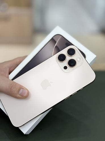 eos r: IPhone 16 Pro Max, Б/у, 512 ГБ, Desert Titanium, Коробка, 91 % — 2