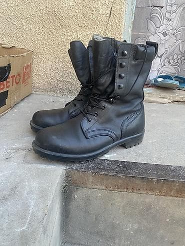 бутсы 36: Берцы/армейские ботинки, черные - Материал верха: натуральная кожа - — 1