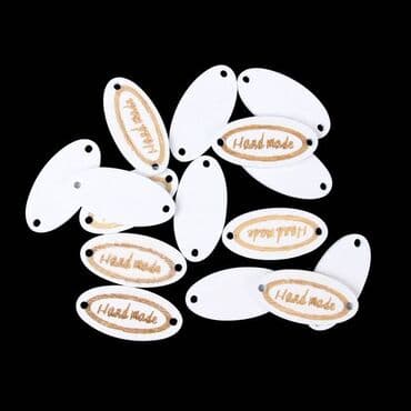 сумка в радом: Бирки, пуговицы для рукоделия HAND MADE деревянные 27мм, овальные — 2