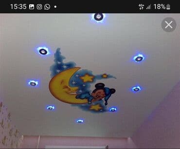 Натяжной потолок: Натяжной потолок Глянцевое, Матовое, 3D потолки Монтаж, Гарантия, Демонтаж — 9