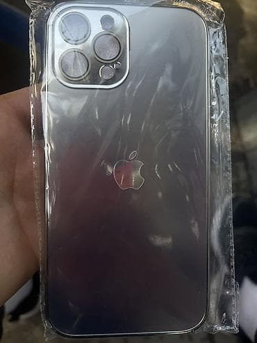 Прозрачный силиконовый чехол для iPhone 12 PROMAX с защитой блока lalafo.kg да Прозрачный силиконовый чехол для iPhone 12 PROMAX с защитой блока