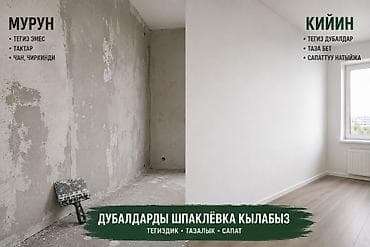 Шпаклевка стен | Акриловая вода эмульсия Больше 6 лет опыта