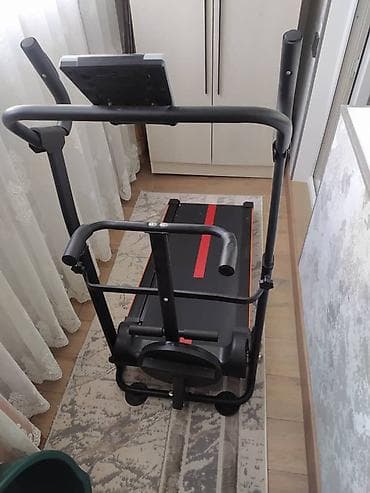 Спорттук сумкалар: Беговая дорожка для дома с механическим приводом и датчиками пульса - — 2