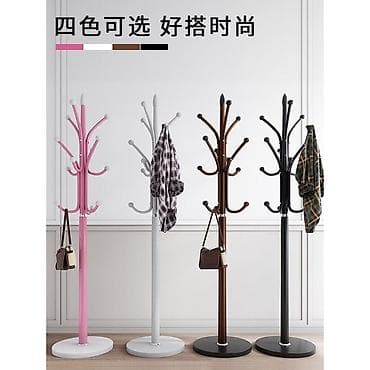 Вешалки: Напольная вешалка-стойка для одежды - Тип: напольная, с круглым — 4