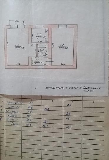 2 комнаты, 45 м², 104 серия, 2 этаж