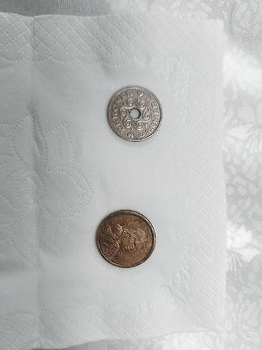 коллекционные купюры: Набор из 2 монет: [цена договорная продаю коллекционером] - Дания, 1 — 1