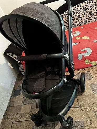 коляска chikko: Коляска, Другой бренд, цвет - Черный, Б/у, Самовывоз — 3