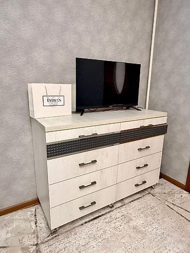 письменный стол на кыргызском: Спальный гарнитур, Двуспальная кровать, цвет - Серый — 2