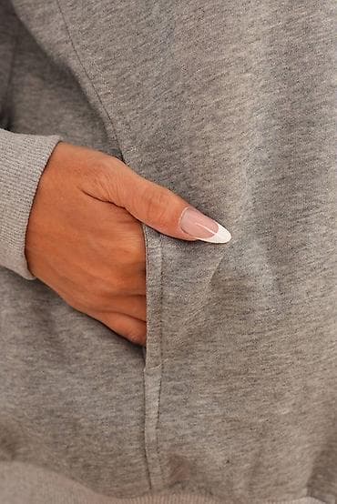 спорт клуб: Спортивный костюм женский, серый меланж - Комплект из двух предметов — 9