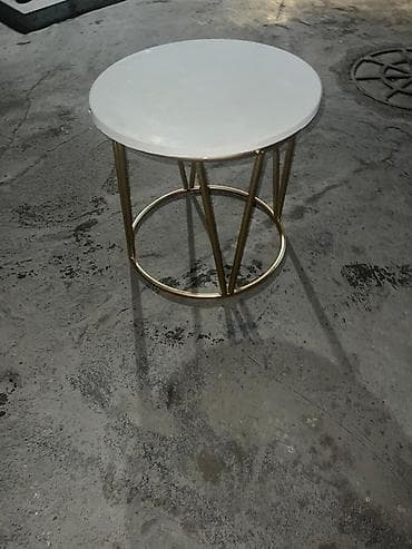 Оңдоп-түзөө жана курулуш: Журнальный столик с круглой столешницей и металлическим основанием - — 5