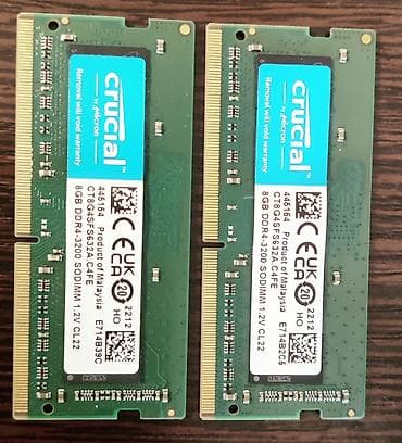pin: Оперативная память, Б/у, Crucial, 8 ГБ, DDR4, 3200 МГц, Для ноутбука — 2