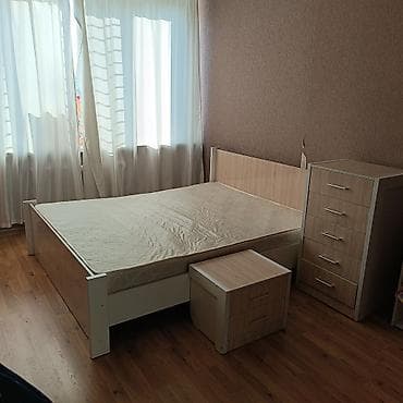 Спальный гарнитур, Б/у, Двуспальная кровать, ДСП, Самовывоз