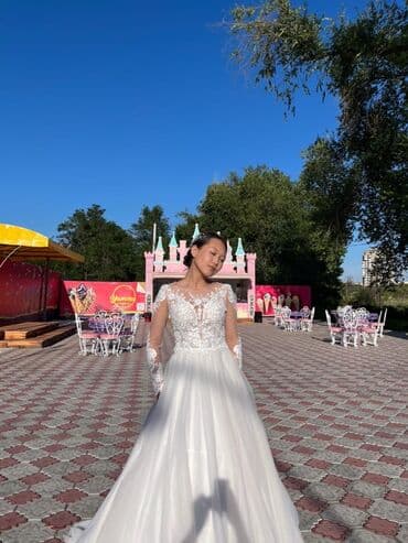 прокат свадебных платьев цена: Свадебное платье, цвет - Айвори — 5