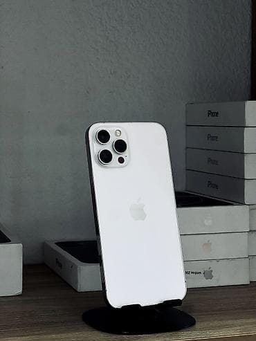 IPhone 12 Pro Max, Б/у, 128 ГБ, Белый, Чехол, 77 % at lalafo.kg IPhone 12 Pro Max, Б/у, 128 ГБ, Белый, Чехол, 77 %