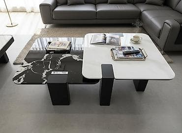 Журнальный стол T80 с двойной столешницей - Дизайн: современный