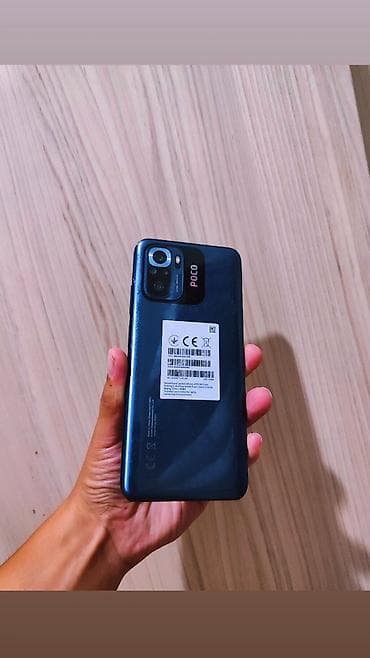 купить диктофон: Poco M5s, Б/у, 128 ГБ, цвет - Голубой, 1 SIM, 2 SIM — 1