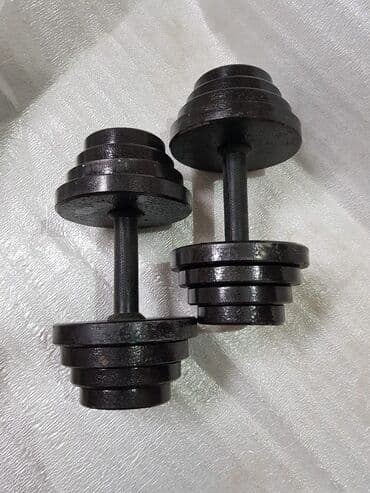 гантели для начинающих дома: Гантели. Новые. Разборные На фото 15+15 кг — 1