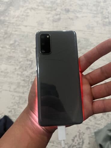 телефон s20: Samsung Galaxy S20, Б/у, 128 ГБ, цвет - Серебристый, 2 SIM, eSIM — 1