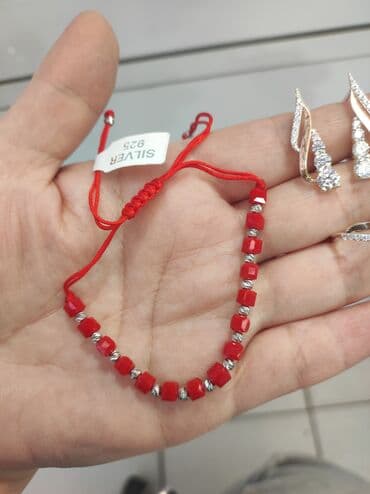 золотая лошадь цена: Серебро 925 напыление золото Серебряный Комплект+ браслет красный Нит — 2