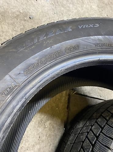колеса зимние: Шины 225 / 60 / R 17, Зима, Б/у, Комплект, Легковые, Япония, Bridgestone — 2